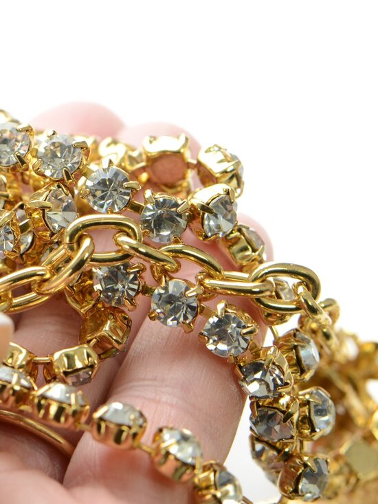 Oscar De La Renta Gold-tone Crystal Dragonfly Metal Belt main image 16